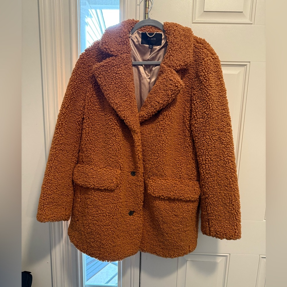 J Crew Teddy Coat XXL